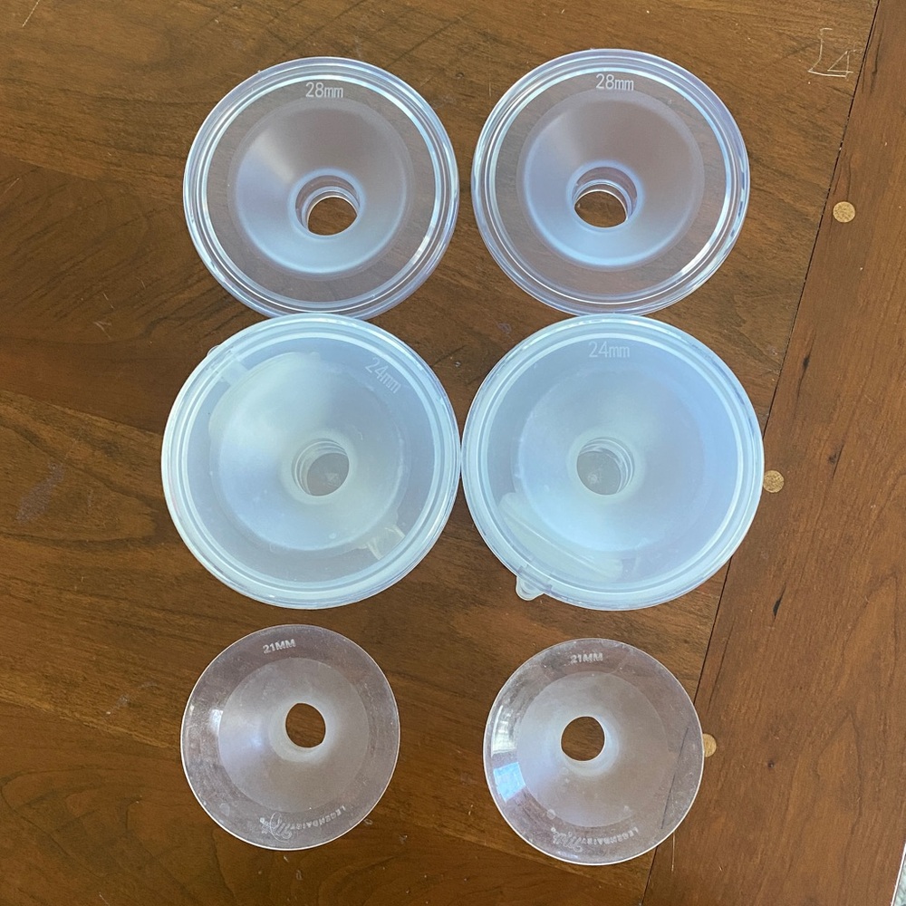 Lengendairy Milk Silicone Collection Cups Size 21, 24, & 28mm Shields - Picture 3 of 5